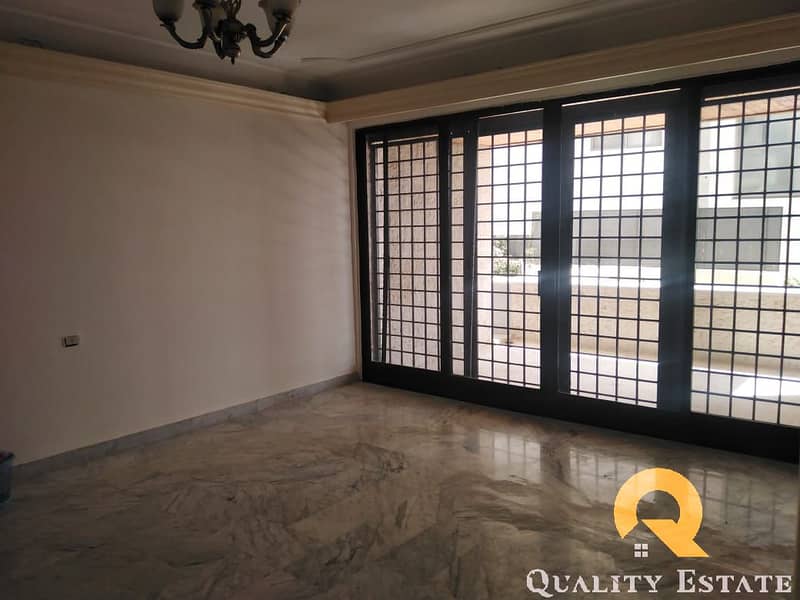 Ground apartment for rent in the most beautiful areas of Tela Al Ali