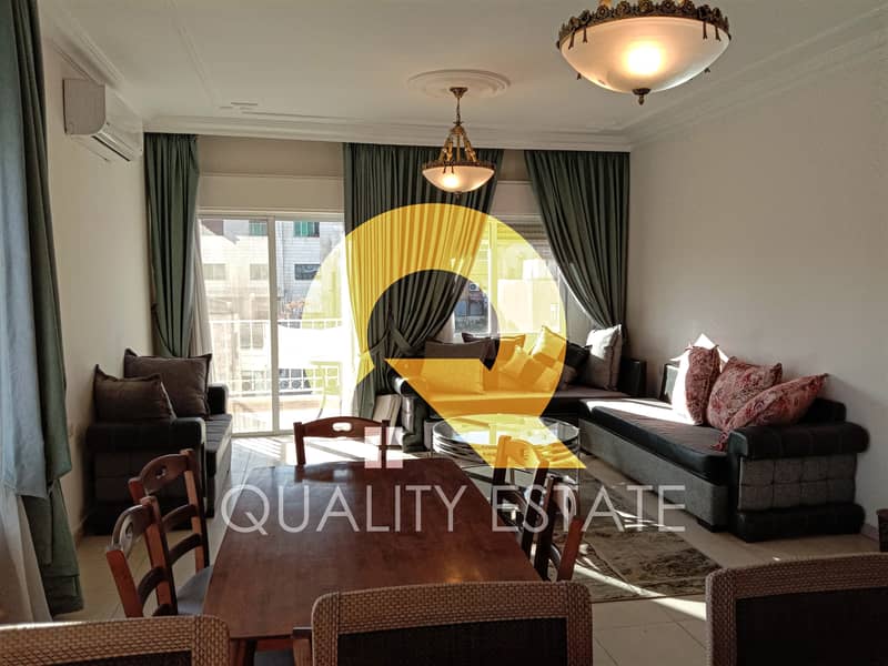 Furnished apartment for rent in the most beautiful areas of Jabel Al Webdeh
