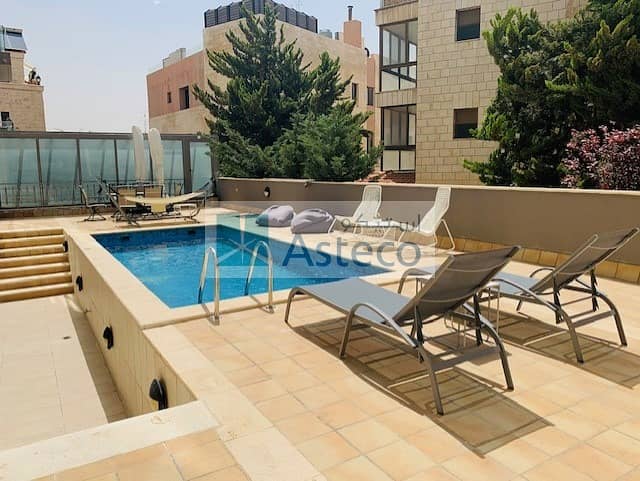 Balcony Apartment with Communal Pool for rent in 5th Circle 2831
