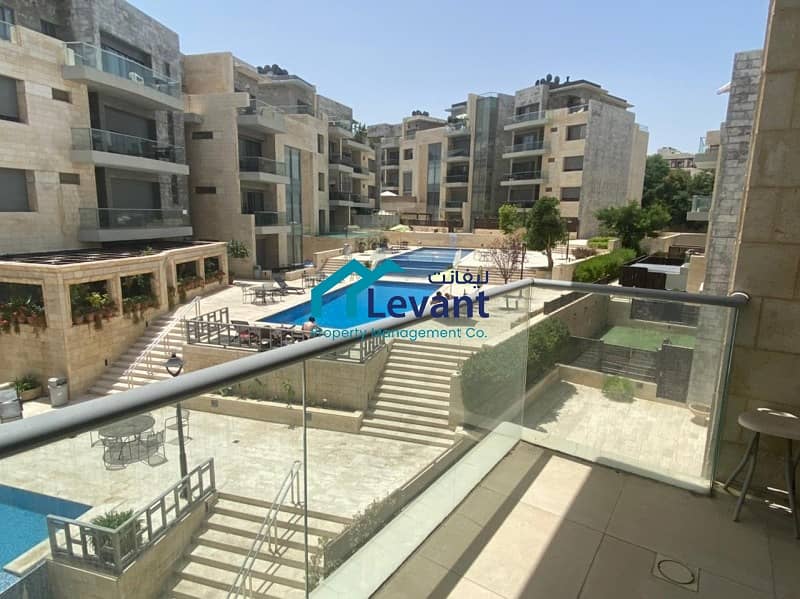 Unique Balcony Apartment in Compound with Communal Pools in Abdoun 2875