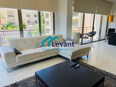 1 Bedroom Flat for Rent in Abdun, Amman - Unique Balcony Apartment with Communal Swimming Pool in Abdoun 2915