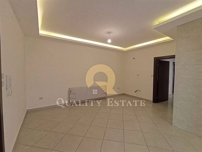 Distinctive ground floor apartment for sale in the most beautiful areas of Dahiet Al-Amir Rashid, with an area of ​​160 square meters indoor with private entrance