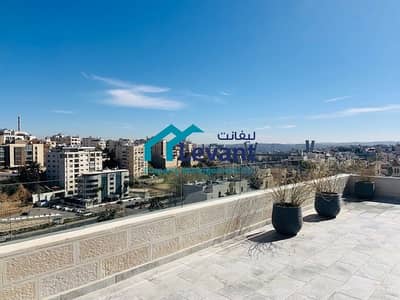 1 Bedroom Flat for Rent in Abdun, Amman - Modern Roof Apartment with Views in Abdoun 3052