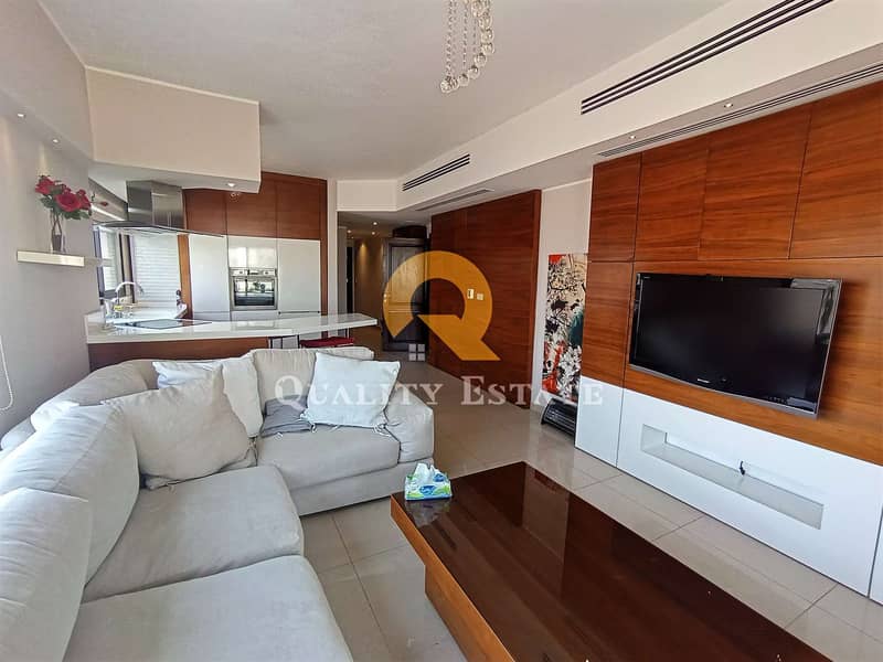 Luxurious furnished apartment for rent in the most beautiful areas of the Fourth Circle, an area of ​​120 meters, 2 bedrooms, 2nd floor,