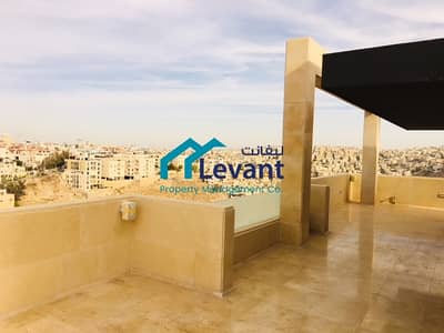 فلیٹ 3 غرف نوم للايجار في عبدون، عمان - High End Roof Apartment in Abdoun 1978