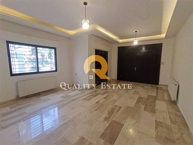 Luxurious ground floor apartment for rent in the most beautiful areas of Dahiet Al Nakhil, an area of ​​160 m, with a front Terrace of 25 m, with super deluxe finishes, at an affordable price