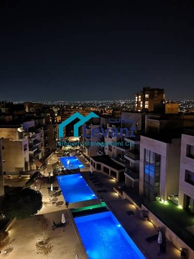 فلیٹ 2 غرفة نوم للايجار في عبدون، عمان - High End Roof Apartment With Communal Swimming Pools 2526