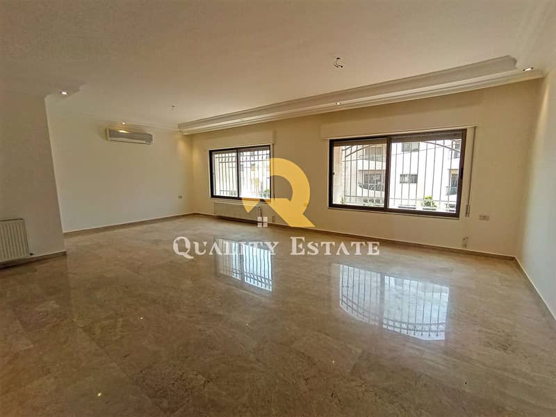 A semi-furnished apartment on the first floor for rent in the most beautiful areas of Deir Ghabar, an area of 260 meters in details is very special.