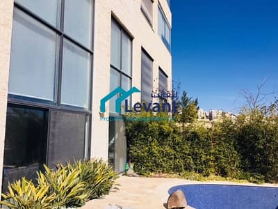 3 Bedroom Flat for Rent in Abdun, Amman - Unique Duplex Garden Apartment with Private Swimming Pool 3126