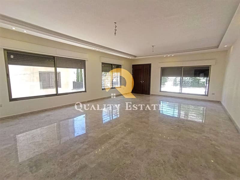 New ground floor apartment in the most beautiful areas of Um Uthaina, an area of ​​200 meters with an external Terrace 30sqm ,  with super deluxe finishes