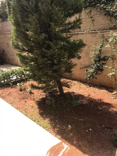 3 Bedroom Flat for Rent in Shmeisani, Amman - للإيجار شقه مفروشه شبه أرضي مع حديقة في الشميساني