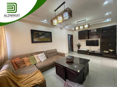 فلیٹ 3 غرف نوم للايجار في خلدا، عمان - شقة مفروشة للايجار في خلدا طابق ارضي مساحة البناء 200 م مساحة الترس 100 م