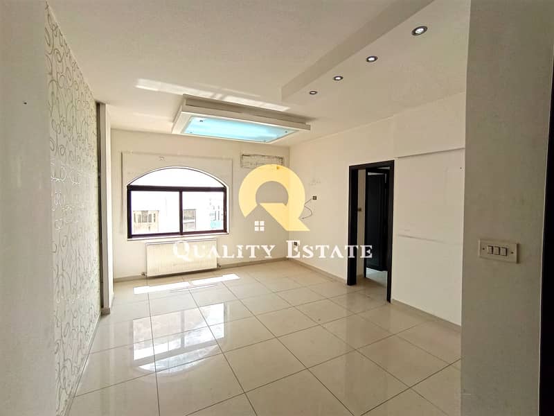 Commercial office for rent in the Fifth Circle area near the Arab Center, an area of ​​60 square meters, a third fitter, suitable for administrative offices, commercial, clinics