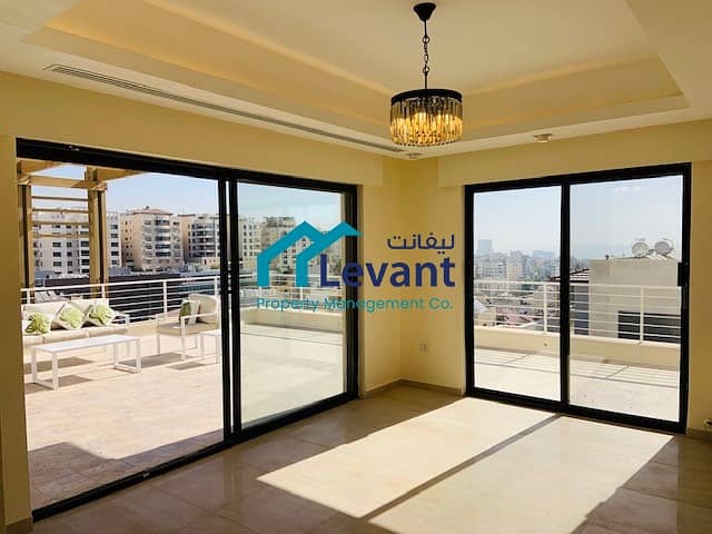 Roof Duplex Apartment with Views in Abdoun 3196