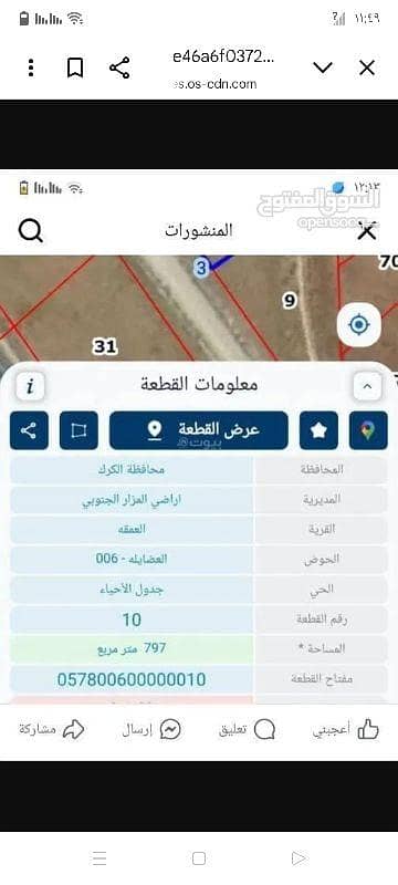 أرض سكنية للبيع في المزار، الكرك أرض سكنية للبيع في المزار، الكرك