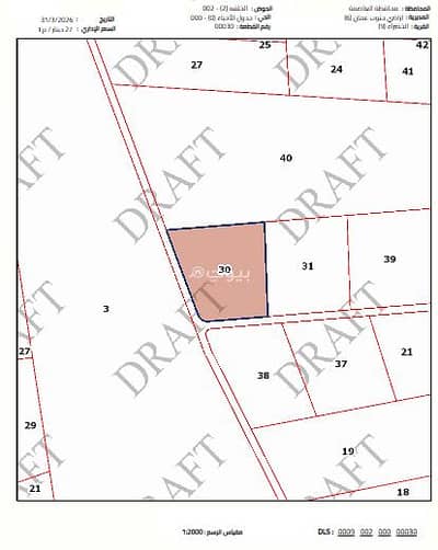 شاليه  للبيع في ذيبان، مادبا - أرض سكنية مساحتها 5000 متر مربع للبيع في ذيبان، مادبا