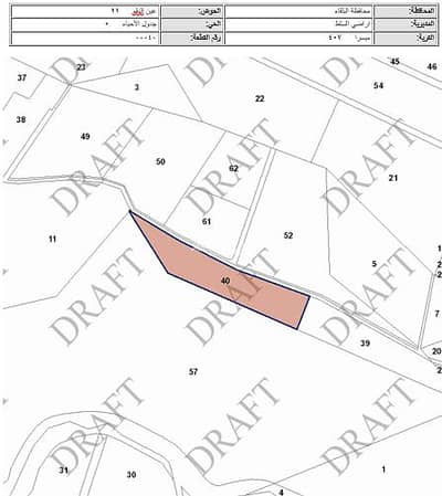 Chalet for Sale in Ein Al Basha, Al Salt - Residential Land For Sale in Ein Al Basha, Al Salt