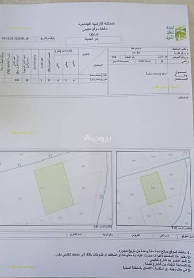 شاليه  للبيع في بدر الجديدة، عمان - قطعة أرض سكنية للبيع في بدر الجديدة، عمان 1 غرفة نوم