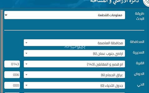 شاليه  للبيع في البنيات، عمان - 0 غرف أرض سكنية للبيع في البنيات، عمان