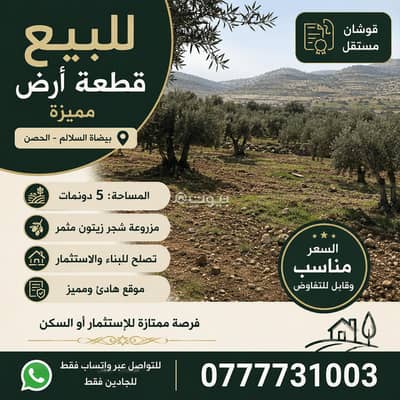 Chalet for Sale in Al Husun, Irbid - Residential Lands For Sale in Al Husun, Irbid Chalet for Sale in Al Husun, Irbid - Residential Lands For Sale in Al Husun, Irbid